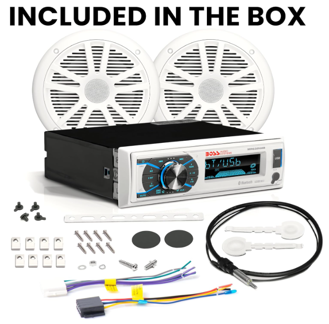 Suncoast Marine and Auto offers Boss Audio MCK632WB.6 Marine Stereo 6.5" Speaker Kit - White [MCK632WB.6]