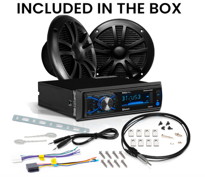 Suncoast Marine and Auto offers Boss Audio MCBK634B.6 Marine Stereo 6.5" Speaker Kit - Black [MCBK634B.6]