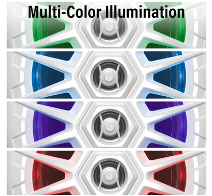 Suncoast Marine and Auto offers Boss Audio MRGB55W 5.25" Marine Speakers w/RGB Lighting - White [MRGB55W]