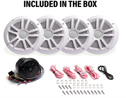 Suncoast Marine and Auto offers Boss Audio MG250W.64 Kit w/MGR150B 2 Pairs of MR6W Speakers [MG250W.64]