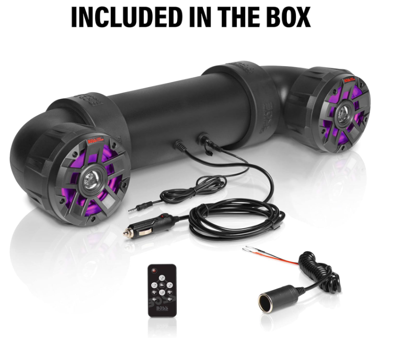Suncoast Marine and Auto offers Boss Audio UTV4BRGB Amplified All-Terrain Sound System w/4" Marine Speakers 1" Black Tweeters [UTV4BRGB]
