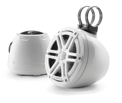 Suncoast Marine and Auto offers JL Audio VeX™ Enclosed Speaker System M3 6.5" with White Sport Grille (M3-650VEX-Gw-S-Gw)