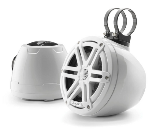 Suncoast Marine and Auto offers JL Audio VeX™ Enclosed Speaker System M3 6.5" with White Sport Grille (M3-650VEX-Gw-S-Gw)