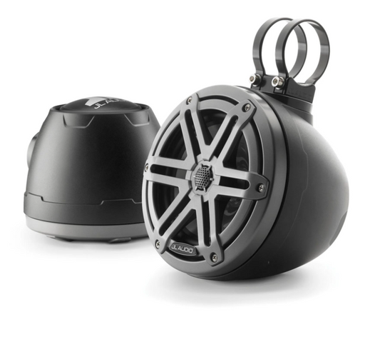 Suncoast Marine and Auto offers JL Audio VeX™ Enclosed Speaker System M3 6.5" with Gray Sport Grille (M3-650VEX-Mb-S-Gm)