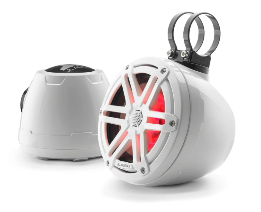 Suncoast Marine and Auto offers JL Audio M3 VeX Series 6.5" Enclosed Coaxial Speakers w/RGB LED Lighting White Sports Grilles - M3-650VEX-Gw-S-Gw-i [010-03258-00]