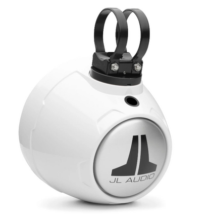 Suncoast Marine and Auto offers JL Audio VeX™ Enclosed Speaker System M6 6.5" with LED and White Sport Grille (M6-650VEX-Gw-S-GwGw-i)