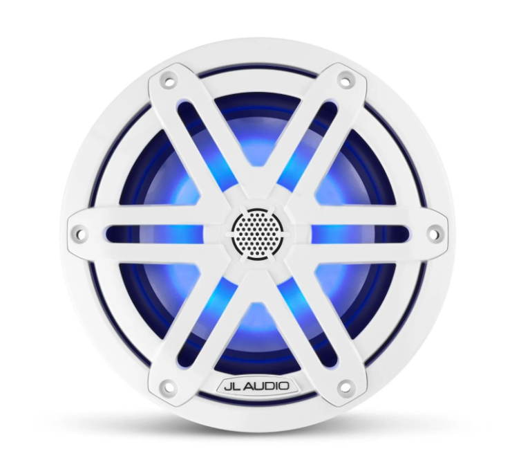 Suncoast Marine Supply offers JL Audio M3-650X-S-Gw-i 6.5" Marine Coaxial Speakers M3 Series with LED and White Sport Grille