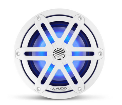 Suncoast Marine and Auto offers JL Audio® M3 Marine Speakers 6.5" with LED and White Sport Grille (M3-650X-S-Gw-i)