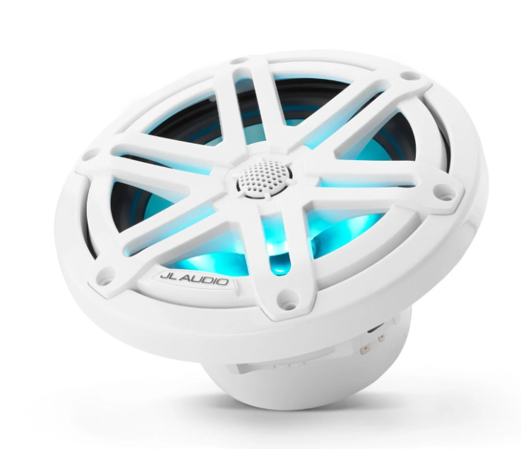 Suncoast Marine and Auto offers JL Audio® M3 Marine Speakers 6.5" with LED and White Sport Grille (M3-650X-S-Gw-i)