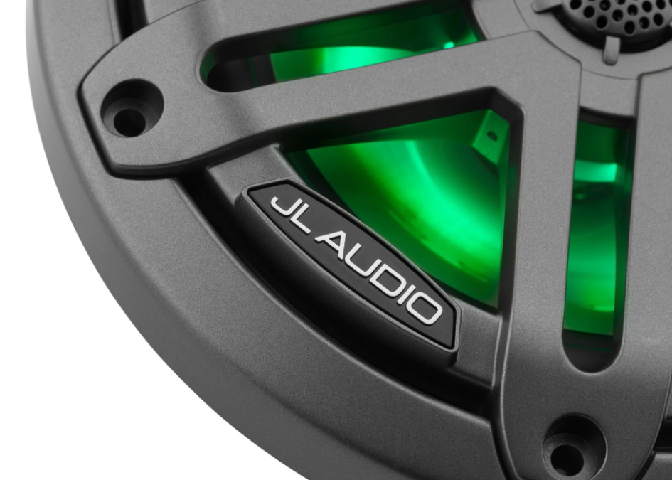 Suncoast Marine Supply offers JL Audio M3-650X-S-Gm-i 6.5" Marine Coaxial Speakers M3 Series with LED and Gray Sport Grille