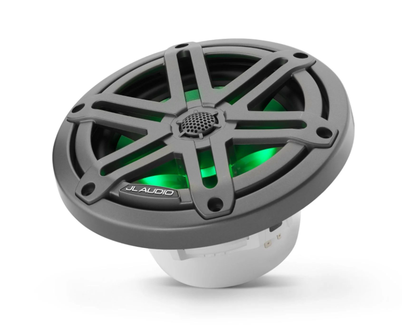 Suncoast Marine and Auto offers JL Audio M3 Marine Speakers 6.5" with LED and Gray Sport Grille (M3-650X-S-Gm-i)