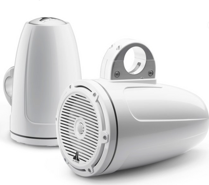 Suncoast Marine and Auto offers JL Audio® M3 Enclosed Tower Speakers 7.7" with White Classic Grille (M3-770ETXv3-Gw-C-Gw)