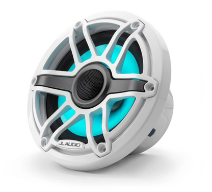 Suncoast Marine and Auto offers JL Audio M6 Marine Speakers 6.5" with LED and White Sport Grille (M6-650X-S-GwGw-i)