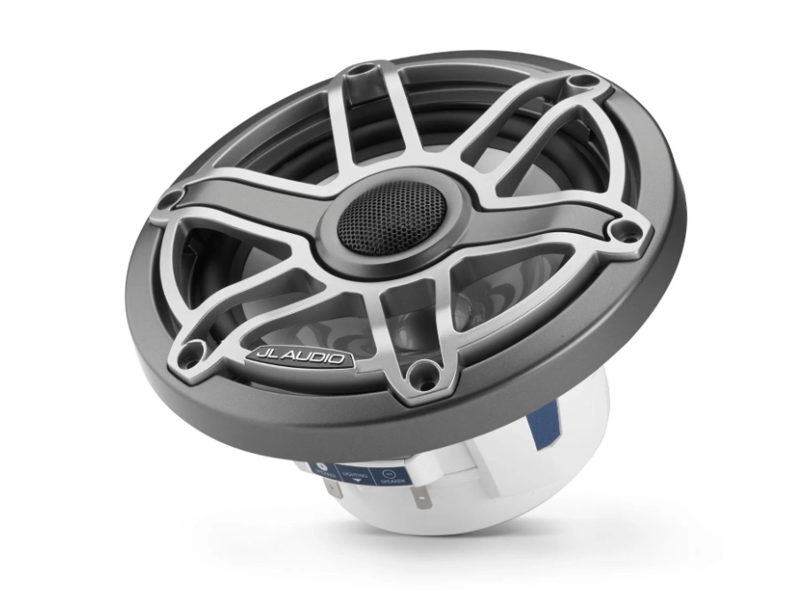 Suncoast Marine and Auto offers JL Audio M6 Marine Speakers 6.5" with LED and Titanium Sport Grille (M6-650X-S-GmTi-i)