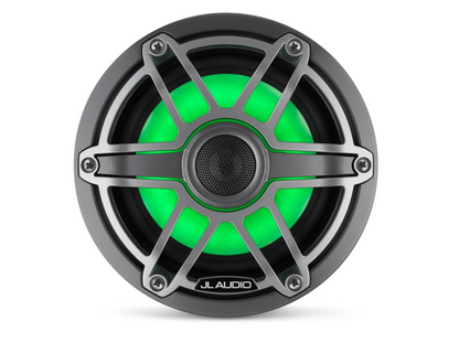 Suncoast Marine and Auto offers JL Audio M6 Marine Speakers 6.5" with LED and Titanium Sport Grille (M6-650X-S-GmTi-i)