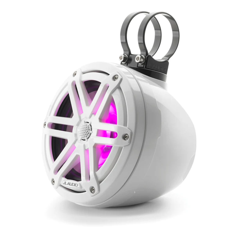 Suncoast Marine and Auto offers JL Audio M3 VeX Series 6.5" Enclosed Coaxial Speakers w/RGB LED Lighting White Sports Grilles - M3-650VEX-Gw-S-Gw-i [010-03258-00]