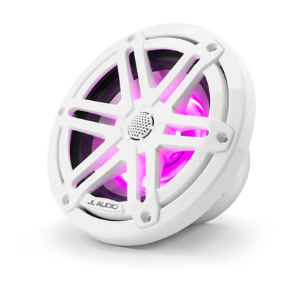 Suncoast Marine and Auto offers JL Audio® M3 Marine Speakers 6.5" with LED and White Sport Grille (M3-650X-S-Gw-i)
