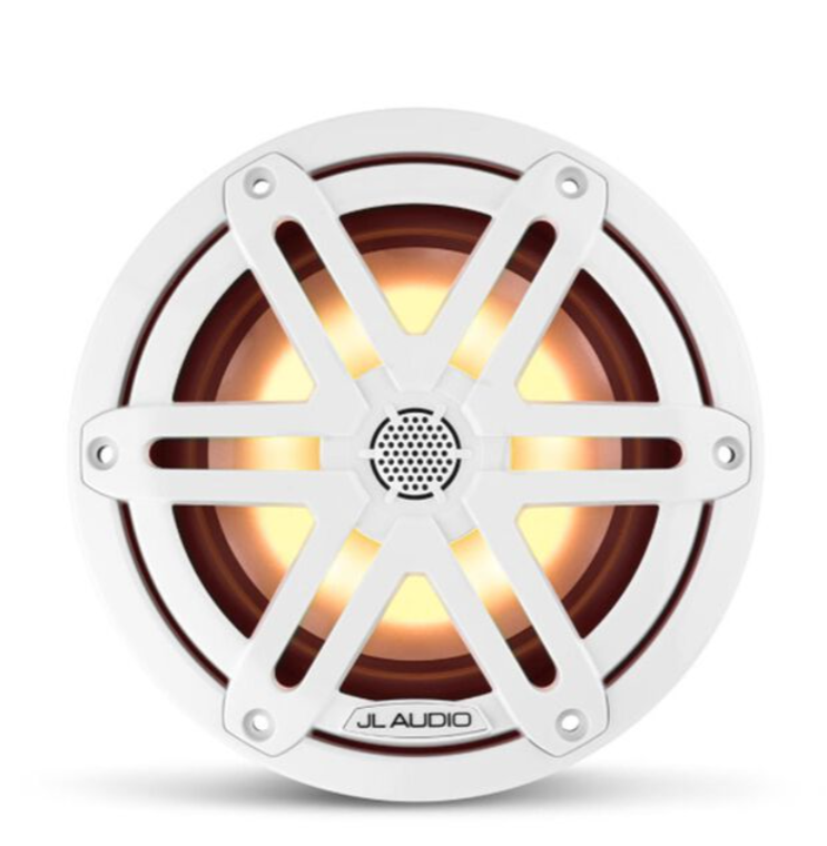 Suncoast Marine and Auto offers JL Audio® M3 Marine Speakers 6.5" with LED and White Sport Grille (M3-650X-S-Gw-i)