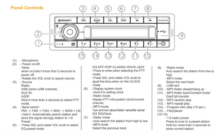 Suncoast Marine and Auto offers Continental Stereo w/AM/FM/BT/USB - 12V [TR7412UB-OR]