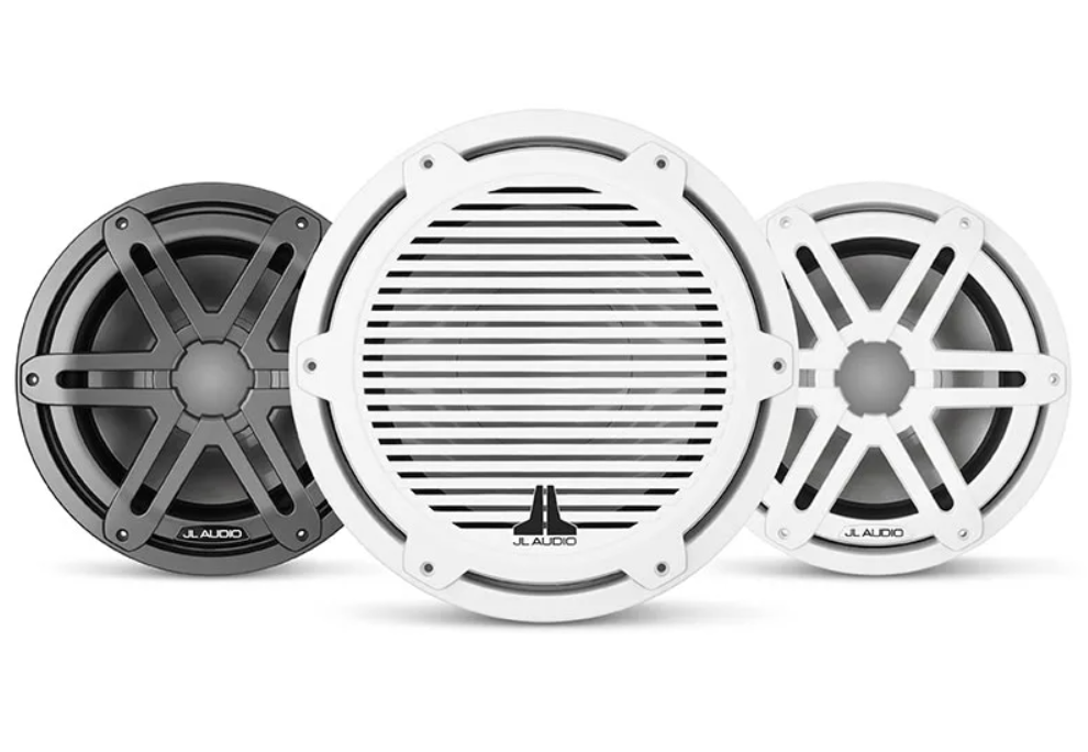 Suncoast Marine Supply offers JL Audio M3-10IB-S-Gw-4 10" Marine Subwoofer M3 Series with Gloss White Sport Grille