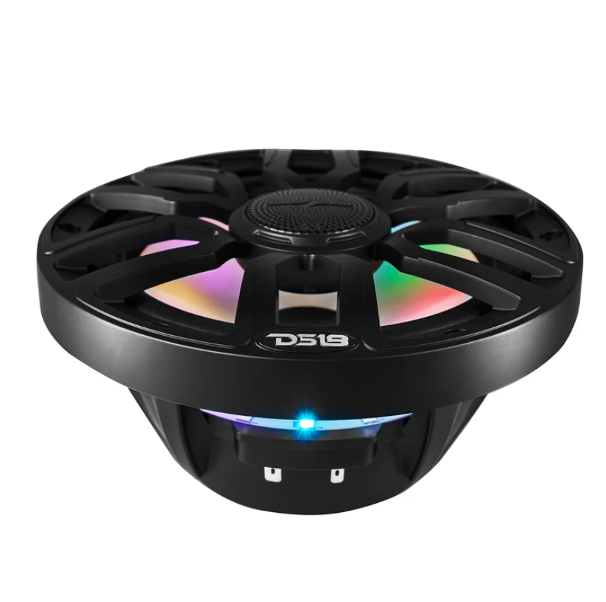 Suncoast Marine and Auto offers DS18 8" 2-Way Coaxial Marine Speakers w/Digital LED Lights Bullet Tweeter - Black 175W, 4-Ohm [NXL-IQ8/BK]