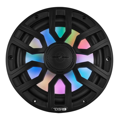 Suncoast Marine and Auto offers DS18 8" 2-Way Coaxial Marine Speakers w/Digital LED Lights Bullet Tweeter - Black 175W, 4-Ohm [NXL-IQ8/BK]
