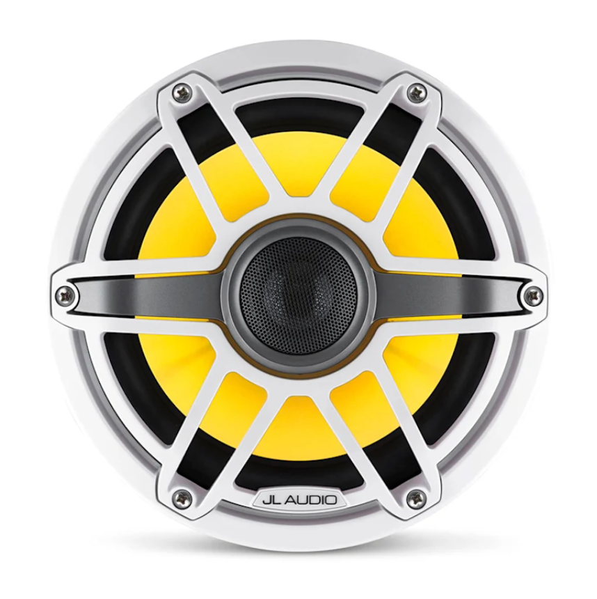 Suncoast Marine and Auto offers JL Audio M6 Marine Speakers 8.8" with LED and White Sport Grille (M6-880X-S-GwGw-i)