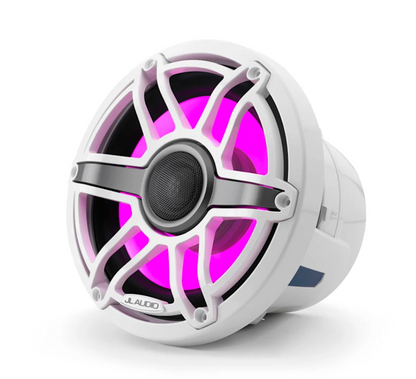 Suncoast Marine and Auto offers JL Audio M6 Marine Speakers 8.8" with LED and White Sport Grille (M6-880X-S-GwGw-i)