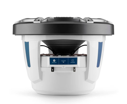 Suncoast Marine and Auto offers JL Audio M6 Series 8.8" Marine Coaxial Speakers w/Grey Metallic Sport Grille Transflective LED Lighting - M6-880X-S-GmTi-i [010-03099-00] — 8.8" Marine Coaxial Speakers, Gunmetal and Titanium Sport Grilles with RGB LED Lighting. Model # 19432889 