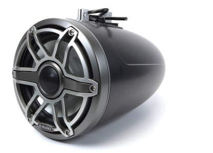 Suncoast Marine and Auto offers JL Audio® M6 Enclosed Tower Speakers 8.8" with Titanium Sport Grille (M6-880ETXv3-Sb-S-GmTi)