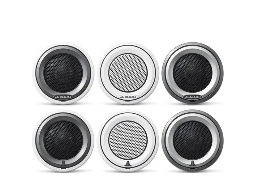 Suncoast Marine and Auto offers JL Audio M6 Marine Component Tweeter 1" with White Mounting Cups and White Trim Ring (M6-100CT-C/S-3Gw)