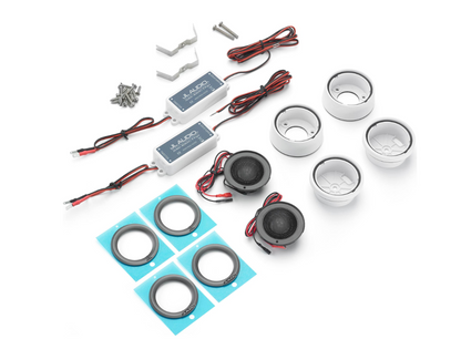 Suncoast Marine and Auto offers JL Audio M6 Marine Component Tweeter 1" with White Mounting Cups and Gray Trim Ring (M6-100CT-C/S-GwGm)