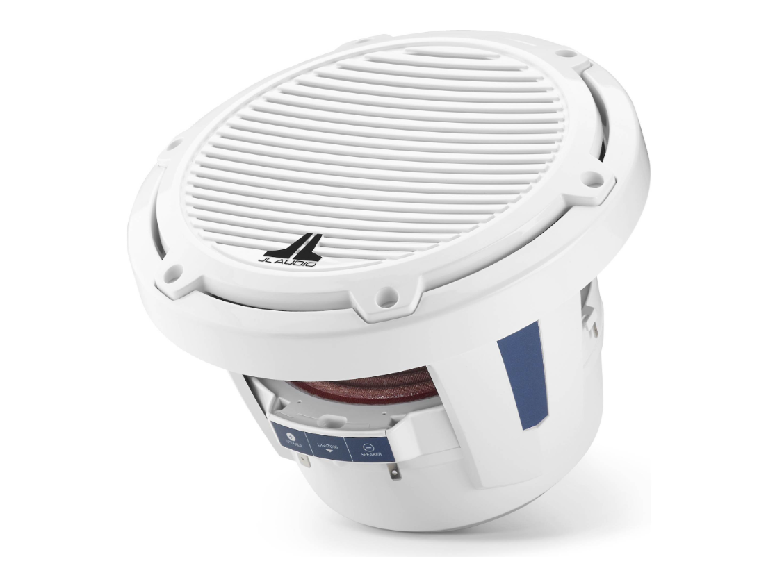 Suncoast Marine and Auto offers JL Audio M6 Marine Subwoofer 8" with White Classic Grille (M6-8IB-C-GwGw-4)