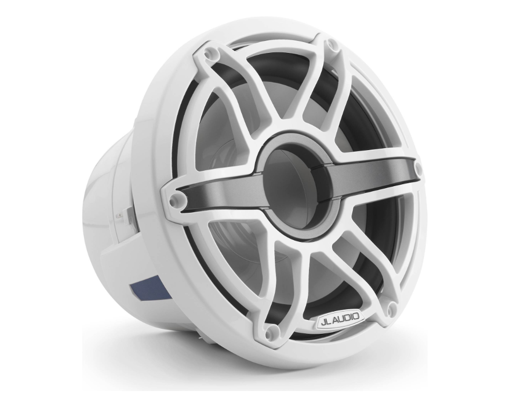 Suncoast Marine and Auto offers JL Audio M6 Marine Subwoofer 8" with White Sport Grille (M6-8IB-S-GwGw-4)