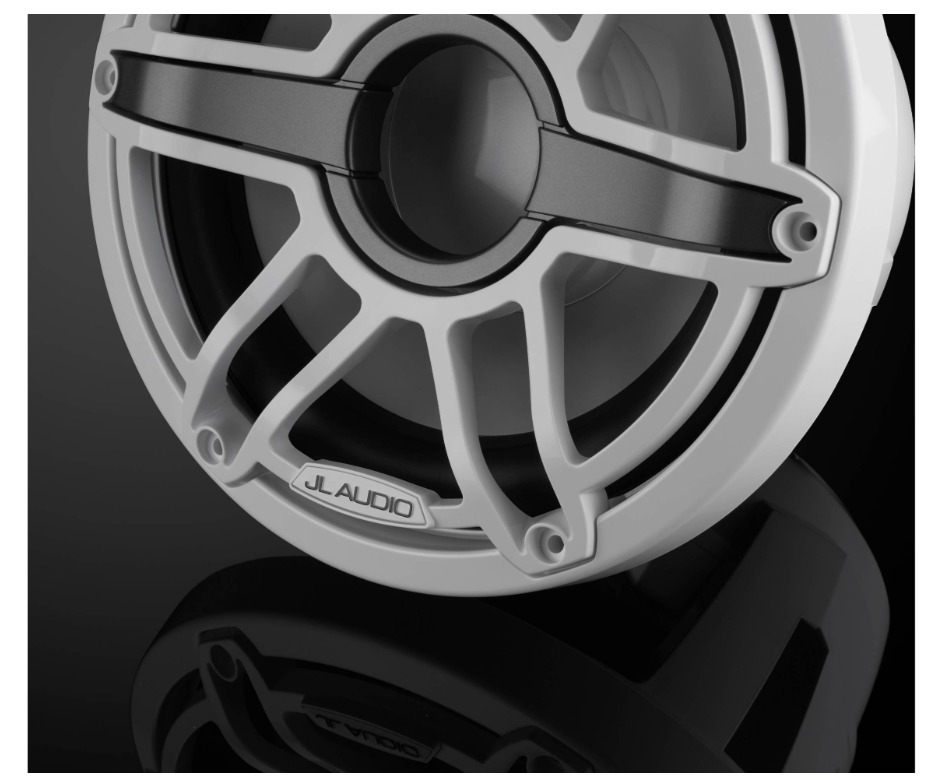 Suncoast Marine and Auto offers JL Audio M6 Marine Subwoofer 8" with White Sport Grille (M6-8IB-S-GwGw-4)