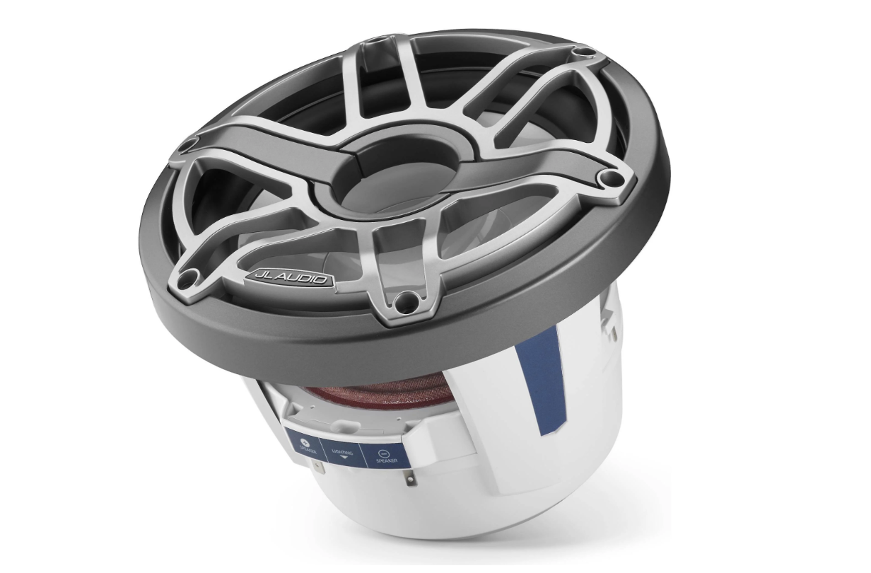 Suncoast Marine and Auto offers JL Audio M6 8" Marine Subwoofer w/Titanium Sport Grille - M6-8IB-S-GmTi-4 [010-03275-00] M6-8IB-S-GmTi-4 8" Marine Subwoofer Driver, Gunmetal & Titanium Sport Grille. Model # 19432590 