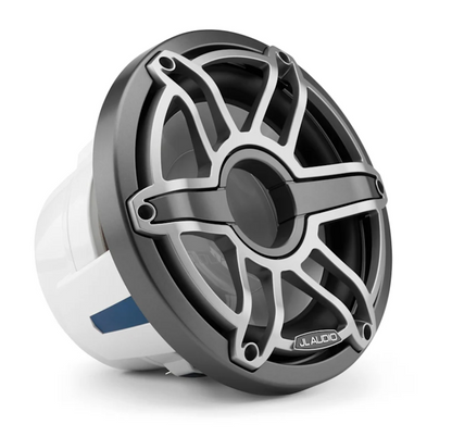 Suncoast Marine and Auto offers JL Audio M6 Marine Subwoofer 10" with Titanium Sport Grille (M6-10B-S-GmTi-4)