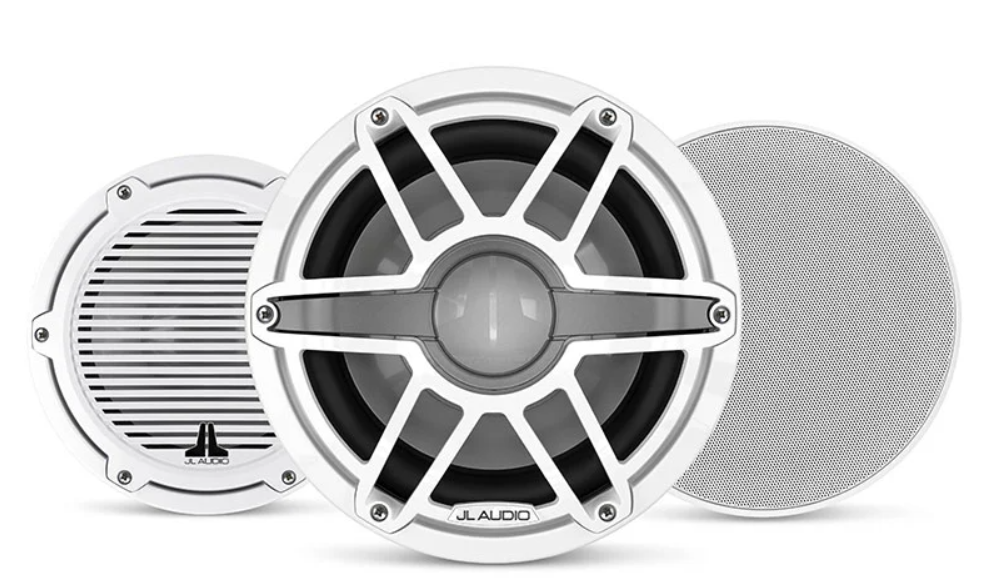Suncoast Marine and Auto offers JL Audio M6 Marine Subwoofer 10" with LED and White Sport Grille (M6-10IB-S-GwGw-i-4)