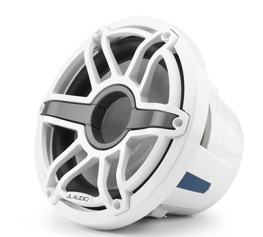 Suncoast Marine Supply offers JL Audio M6-10W-S-GwGw-4 10" Marine Subwoofer M6 Series with White Sport Grille