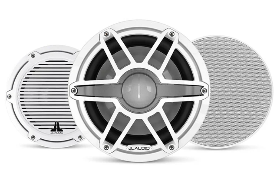 Suncoast Marine Supply offers JL Audio M6-10W-S-GwGw-4 10" Marine Subwoofer M6 Series with White Sport Grille