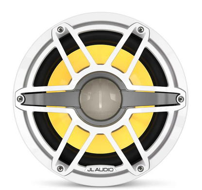 Suncoast Marine and Auto offers JL Audio M6 Marine Subwoofer 10" with LED and White Sport Grille (M6-10W-S-GwGw-i-4)