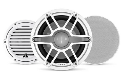 Suncoast Marine and Auto offers JL Audio M6 Marine Subwoofer 10" with LED and White Sport Grille (M6-10W-S-GwGw-i-4)