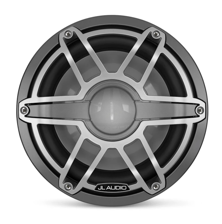 Suncoast Marine Supply offers JL Audio M6-10W-S-GmTi-4 10" Marine Subwoofer M6 Series with Titanium Sport Grille