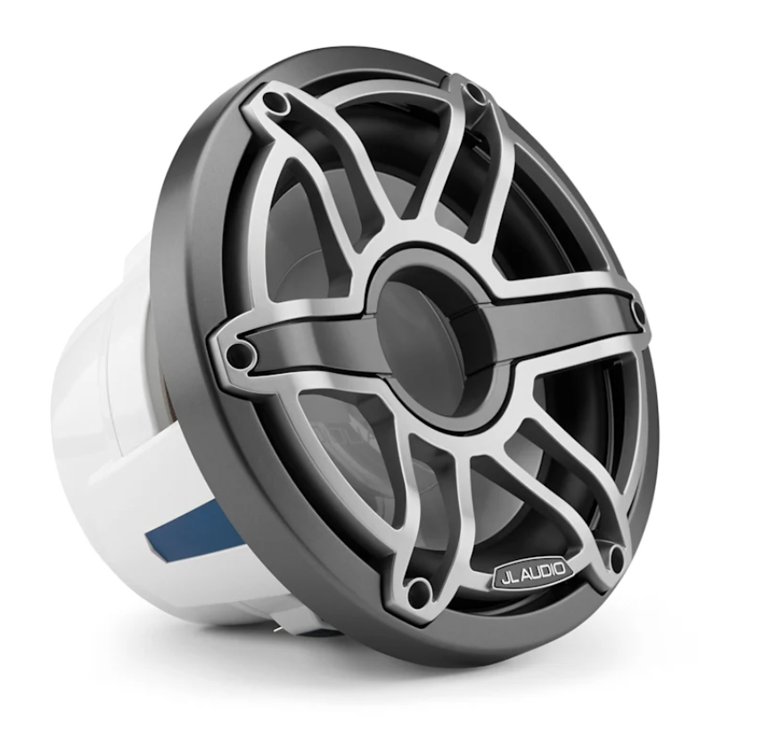 Suncoast Marine and Auto offers JL Audio M6 Marine Subwoofer 10" with Titanium Sport Grille (M6-10W-S-GmTi-4)