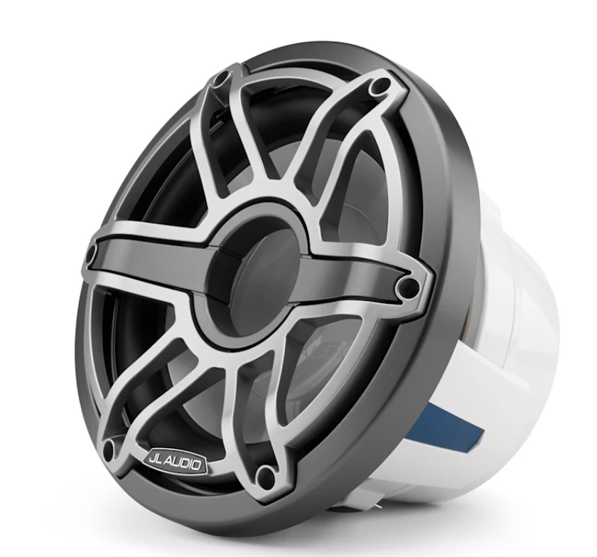 Suncoast Marine and Auto offers JL Audio M6 Marine Subwoofer 10" with Titanium Sport Grille (M6-10W-S-GmTi-4)