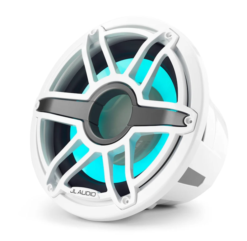 Suncoast Marine Supply offers JL Audio M7-12IB-S-GwGw-i-4 12" Marine Subwoofer M7 Series with LED and White Sport Grille