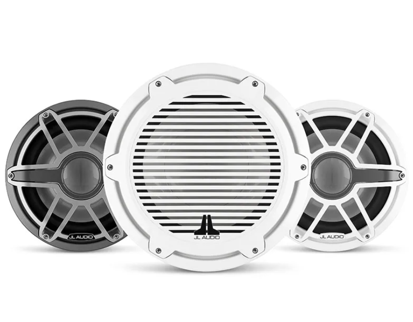 Suncoast Marine and Auto offers JL Audio M7 12" Marine Subwoofer w/Titanium Sport Grille Transflective LED Lighting - M7-12IB-S-GmTi-i-4 [010-03289-00] 12" Marine Subwoofer Driver with Transflective™ LED Lighting, Gunmetal Trim Ring, Titanium Sport Grille. Model # 19997634