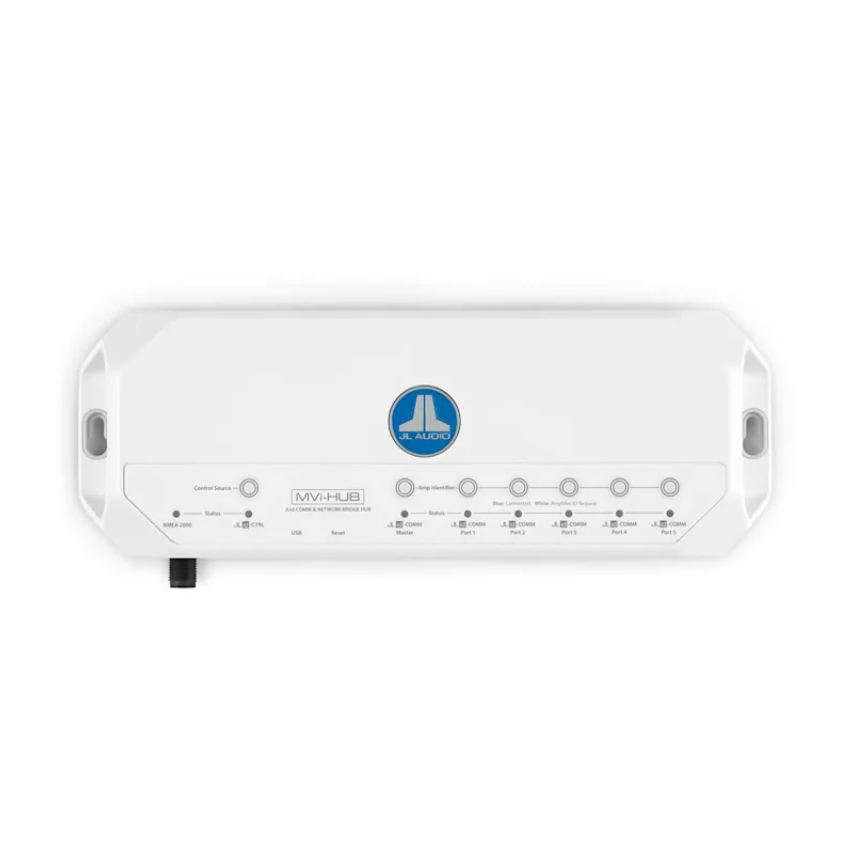 Suncoast Marine and Auto offers JL Audio JLid Communication and Network Bridge for MVi Amplifiers (MVi-HUB)