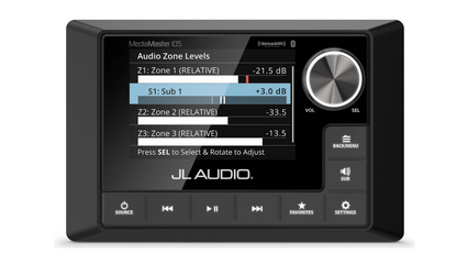 Suncoast Marine and Auto offers JL Audio MediaMaster 105 Weatherproof Source Unit (Full Color LCD Display) (MM105)