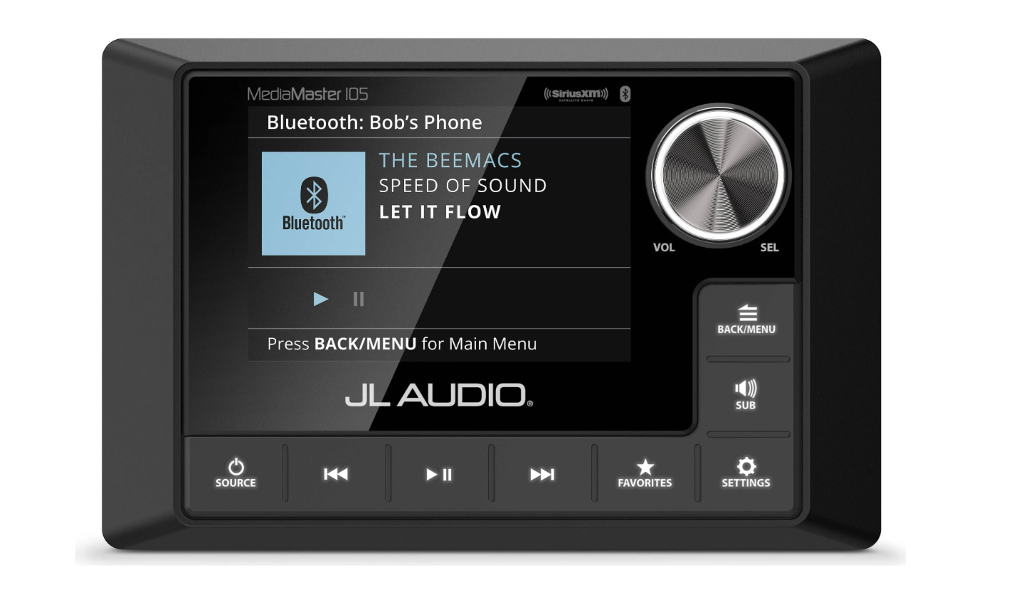 Suncoast Marine and Auto offers JL Audio MediaMaster 105 Weatherproof Source Unit (Full Color LCD Display) (MM105)